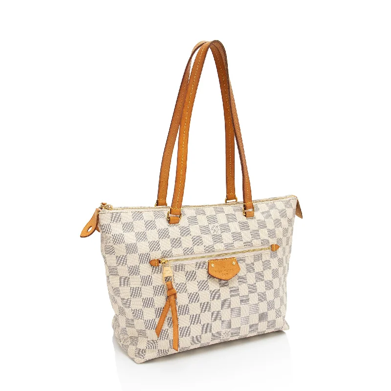 Louis Vuitton crossbody bags with a printed floral pattern for femininityLouis Vuitton Damier Azur Iena PM Tote (SggyRQ)