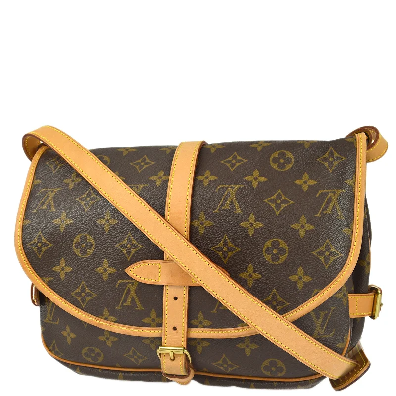 Louis Vuitton crossbody bags with adjustable shoulder straps for comfortLouis Vuitton 2001 Monogram Saumur 30 M42256