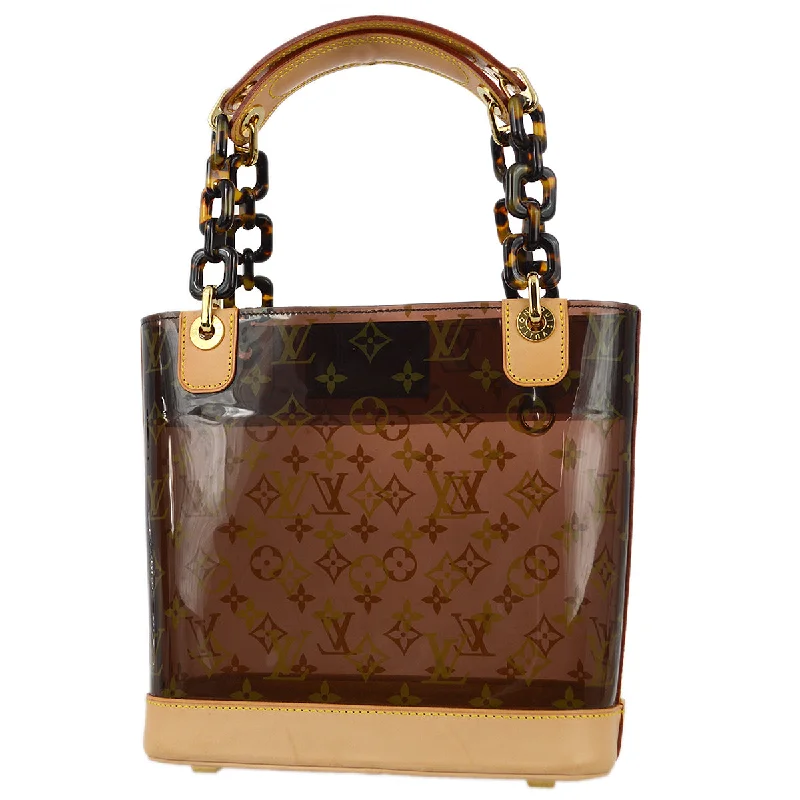 Ladies Louis Vuitton shoulder bags with a single - handle silhouetteLouis Vuitton 2003 Monogram Vinyl Cabas Ambre PM Tote Bag M92502