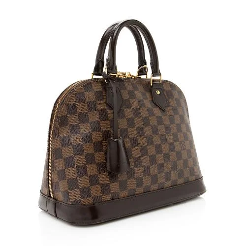 Louis Vuitton crossbody bags with adjustable shoulder straps for comfortLOUIS VUITTON DAMIER EBENE ALMA PM HANDBAG