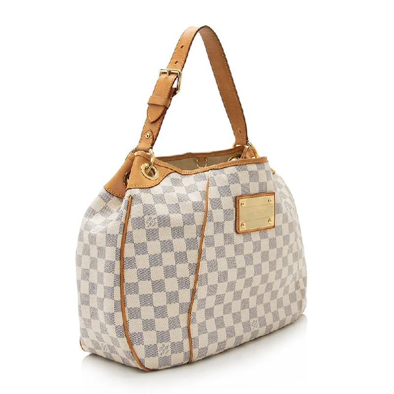 Louis Vuitton tote bags with a spacious interior and multiple pocketsLouis Vuitton Damier Azur Galliera PM Shoulder Bag (21356)