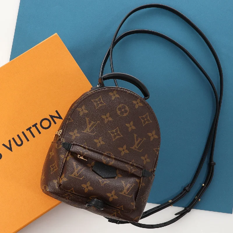 Louis Vuitton crossbody bags in a bold red color for a statementLouis Vuitton Mini Monogram Palm Springs Backpack