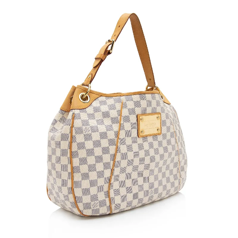 Louis Vuitton Alma bags with a monogram - embossed leather surfaceLouis Vuitton Damier Azur Galliera PM Shoulder Bag (VzGZLH)