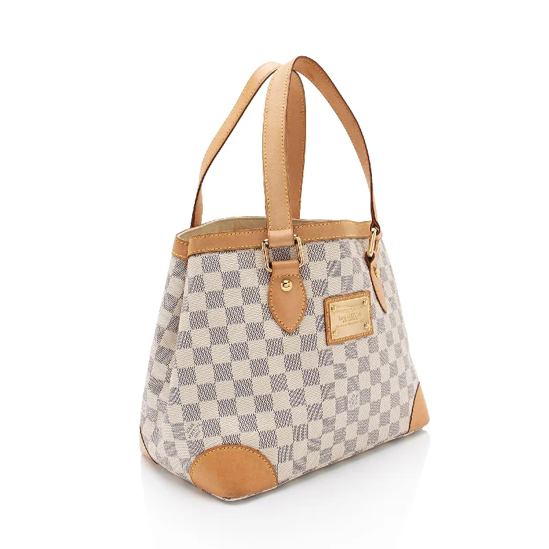 Louis Vuitton bags with a magnetic snap closure for easy accessLouis Vuitton Damier Azur Hampstead PM Tote (zhjGY2)