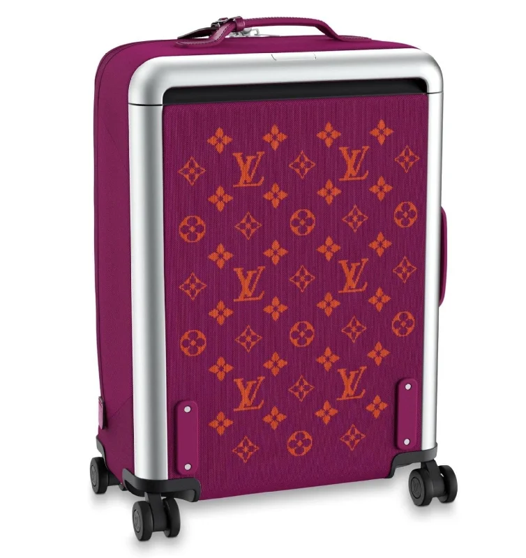 Louis Vuitton Alma bags with a leather - wrapped handle for a luxurious feelLOUIS VUITTON KNIT MONOGRAM HORIZON SOFT 55 SUITCASE