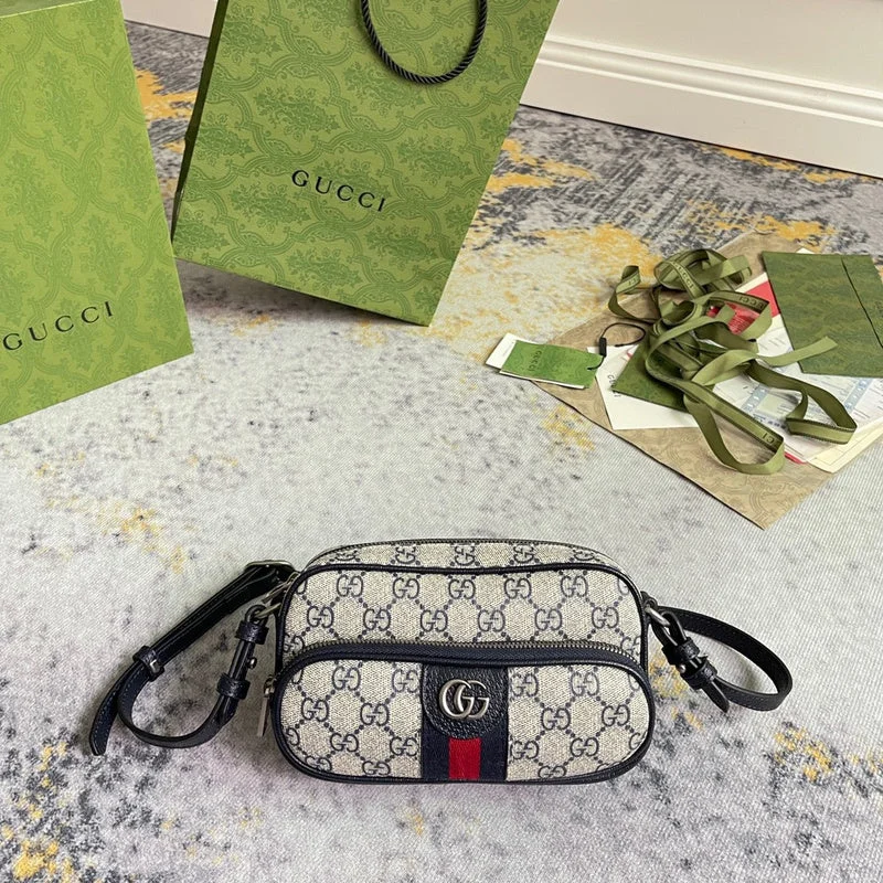 Women Gucci bags with a snap - button closure and a decorative charmBC - GUCCI BAG - 1997