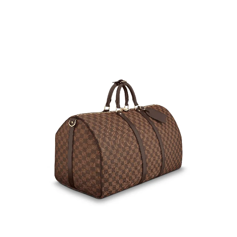 Louis Vuitton Twist bags with a snakeskin - effect panel for a bold lookLOUIS VUITTON KEEPALL BANDOULIÈRE 55 HANDBAG