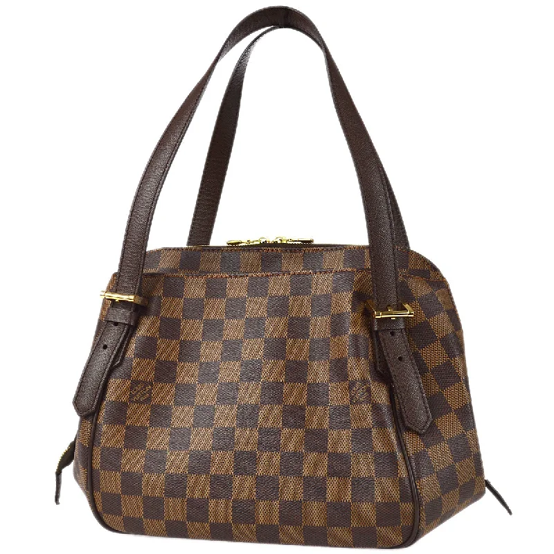 Louis Vuitton backpacks with a padded laptop compartment for travelLouis Vuitton 2004 Damier Belem MM Handbag N51174