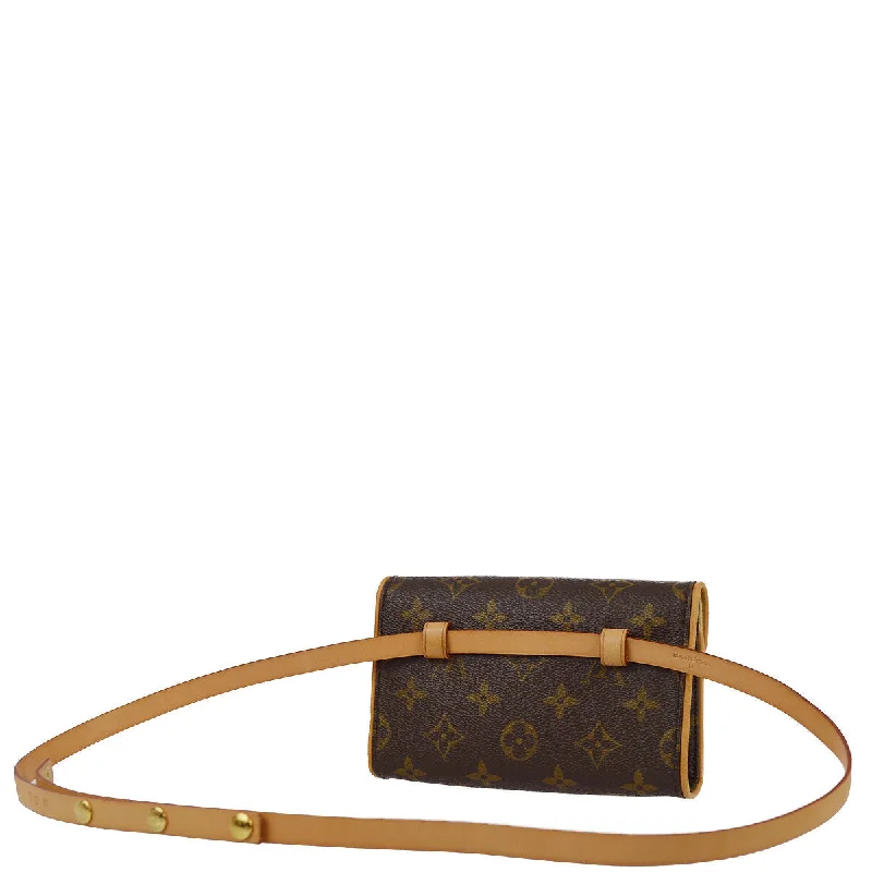 Louis Vuitton Twist bags with a contrast - colored interior for visual interestLouis Vuitton 2001 Monogram Pochette Florentine Belt Bum Bag #M M51855