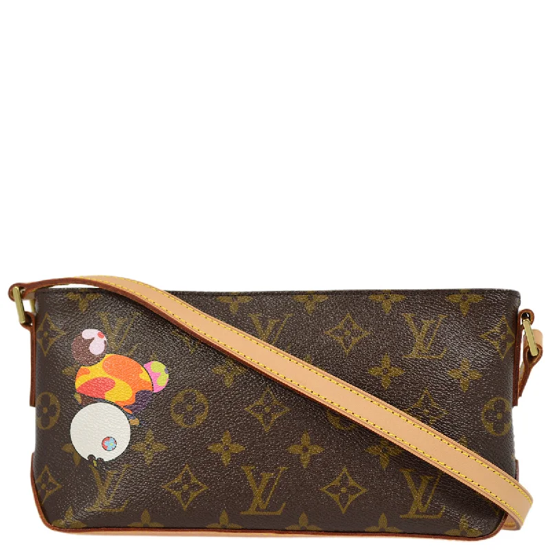 Louis Vuitton tote bags with a spacious interior and multiple pocketsLouis Vuitton 2004 Monogram Panda Trotteur Shoulder Bag M51241