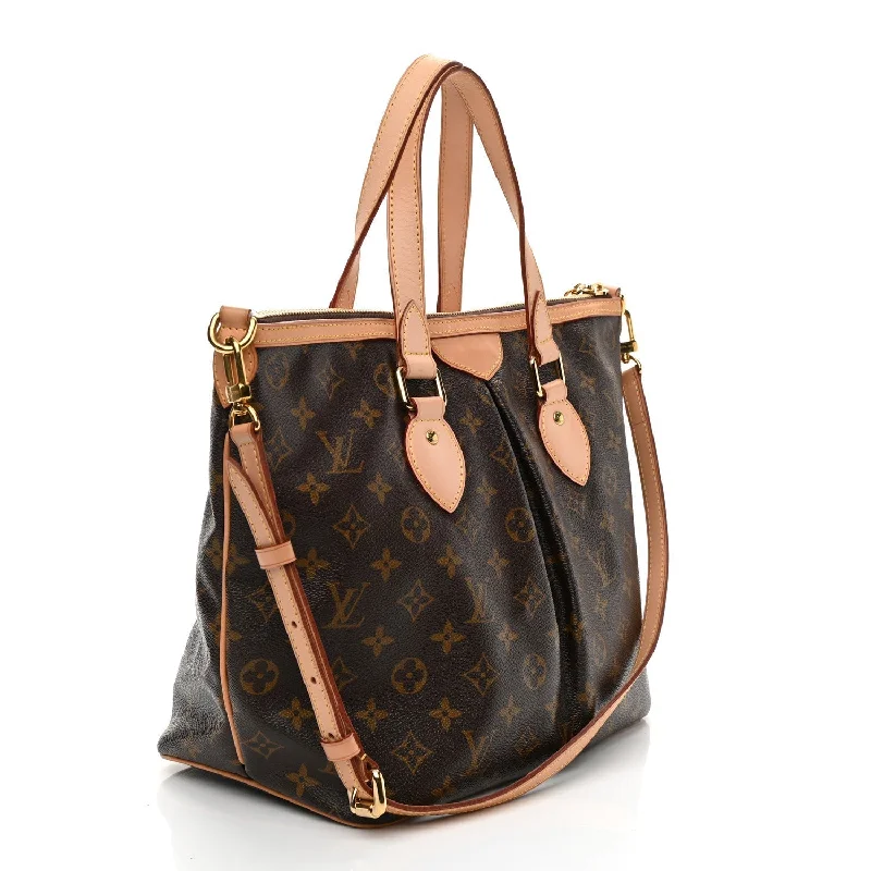 Ladies Louis Vuitton shoulder bags with a single - handle silhouetteLOUIS VUITTON MONOGRAM PALERMO PM SHOULDER BAG