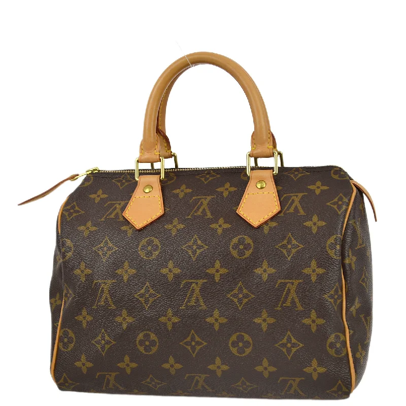 Louis Vuitton tote bags with a printed LV logo on the front for brand visibilityLouis Vuitton 2003 Monogram Speedy 25 Handbag M41528