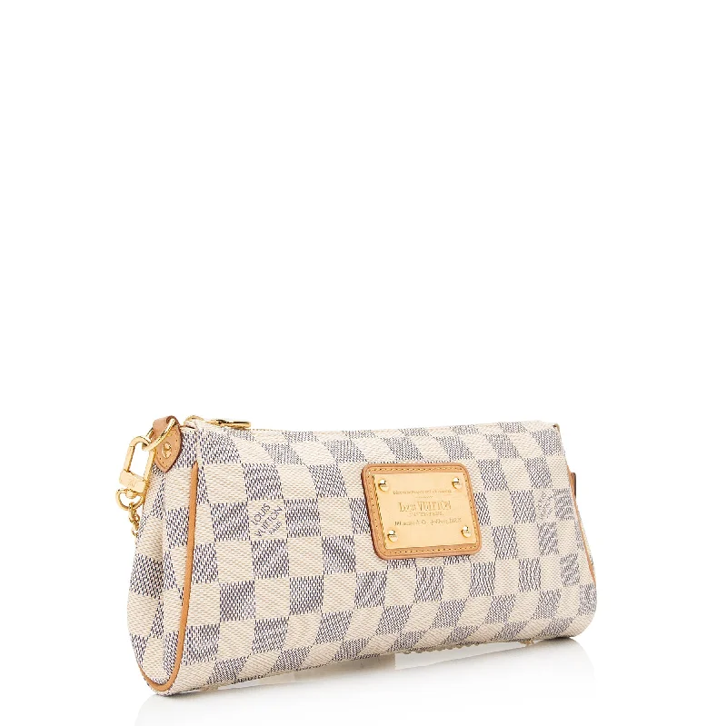 Louis Vuitton tote bags with a spacious interior and multiple pocketsLouis Vuitton Damier Azur Eva Clutch (23904)