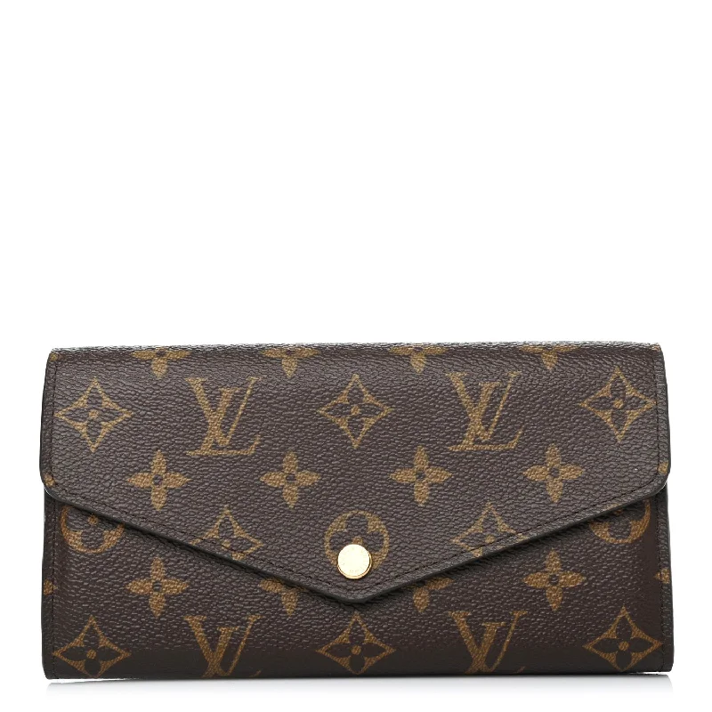 Louis Vuitton tote bags with a double - handle and shoulder - strap optionLOUIS VUITTON MONOGRAM SARAH WALLET