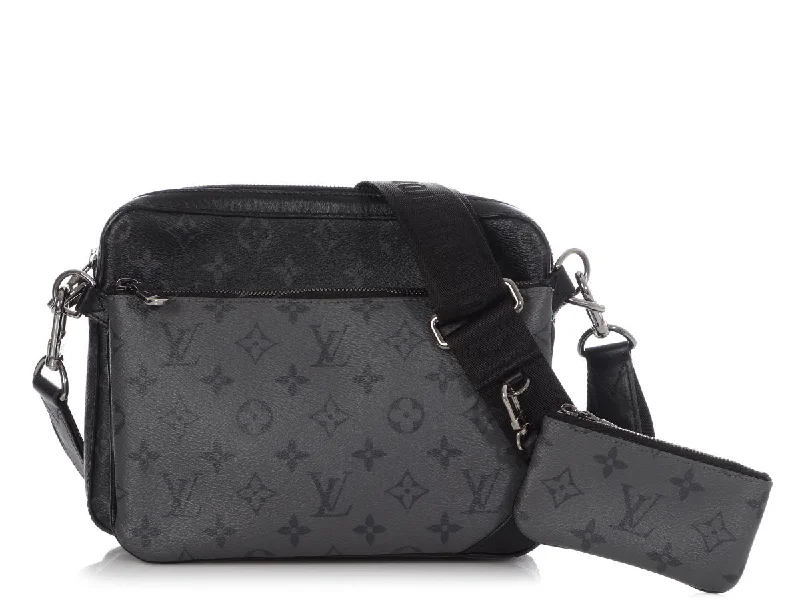 Ladies Louis Vuitton Capucines bags with gold - toned hardwareLouis Vuitton Monogram Eclipse Trio Messenger