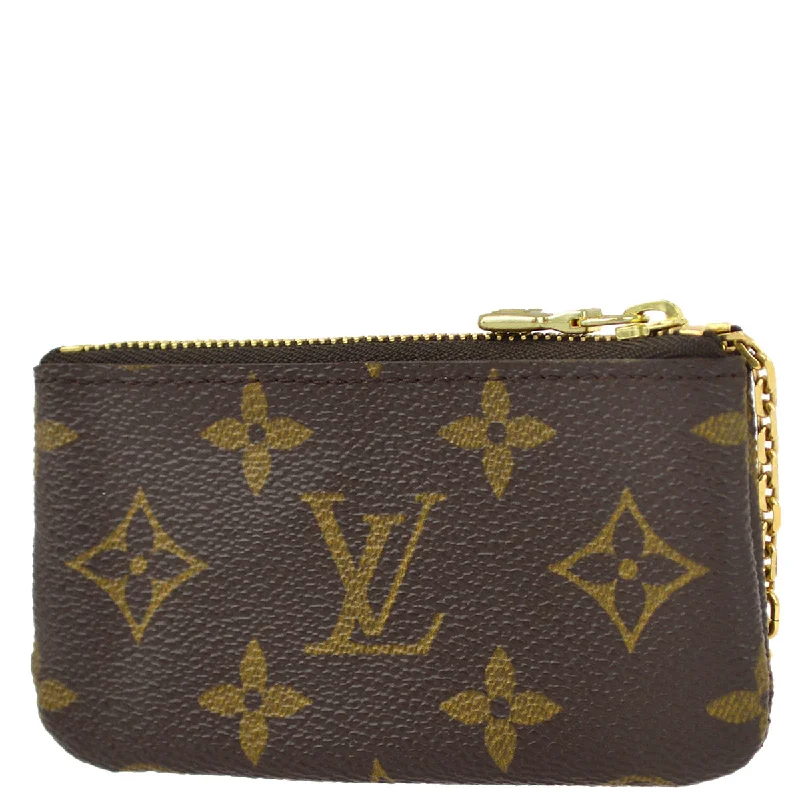 Ladies Louis Vuitton shoulder bags with a single - handle silhouetteLouis Vuitton 2002 Monogram Pochette Cles Coin Purse Wallet M62650