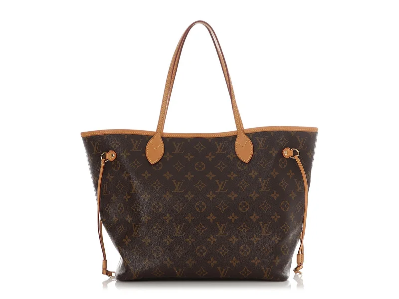 Ladies Louis Vuitton Capucines bags with a detachable shoulder strapLouis Vuitton Monogram Neverfull MM NM