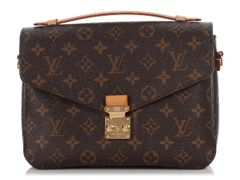 Ladies Louis Vuitton shoulder bags with a wide - width strap for comfortLouis Vuitton Monogram Pochette Métis