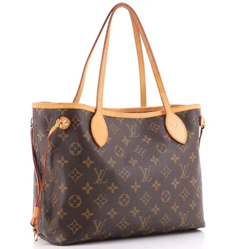 Louis Vuitton backpacks with a hidden back pocket for securityLOUIS VUITTON MONOGRAM NEVERFULL PM TOTE BAG