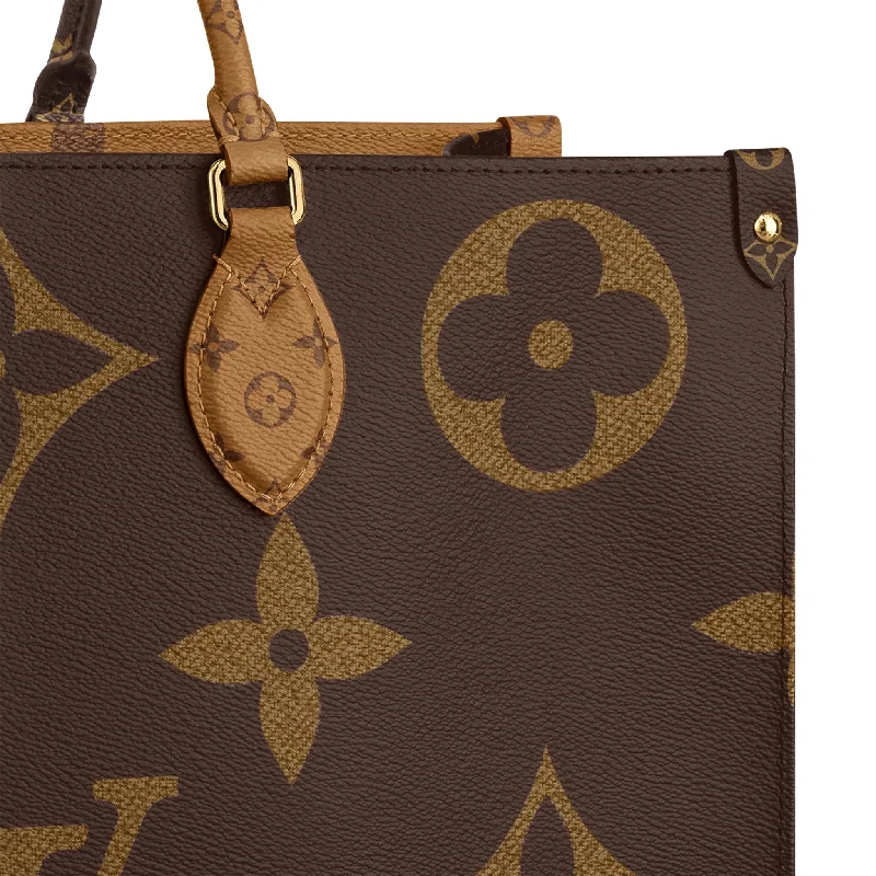 Louis Vuitton bags with a zip - around closure for enhanced securityLOUIS VUITTON GIANT REVERSE MONOGRAM ON THE GO TOTE GM