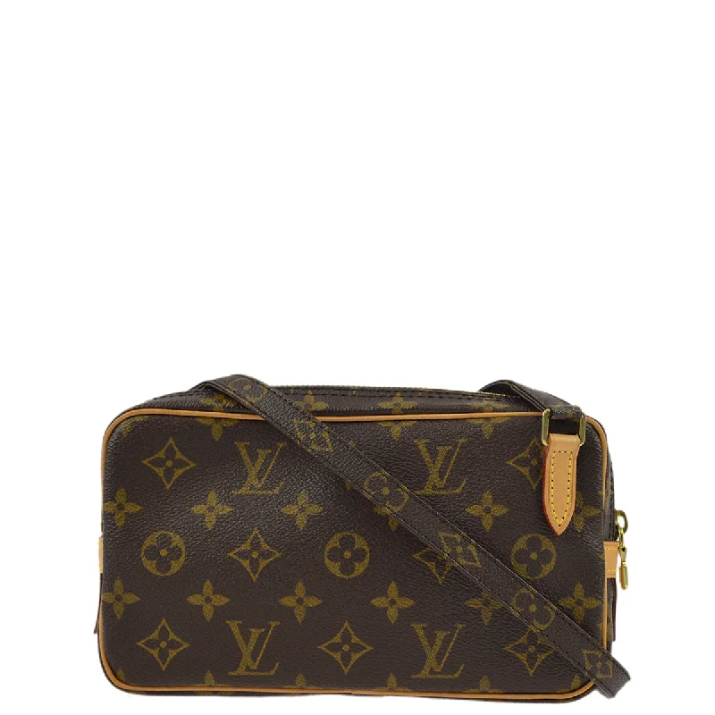 Louis Vuitton Alma bags with a leather - wrapped handle for a luxurious feelLouis Vuitton 2002 Monogram Marly Bandouliere Shoulder Bag M51828