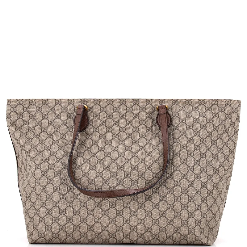 Gucci tote bags for women with a printed Gucci logoOphidia Zip Tote GG Coated Canvas Medium