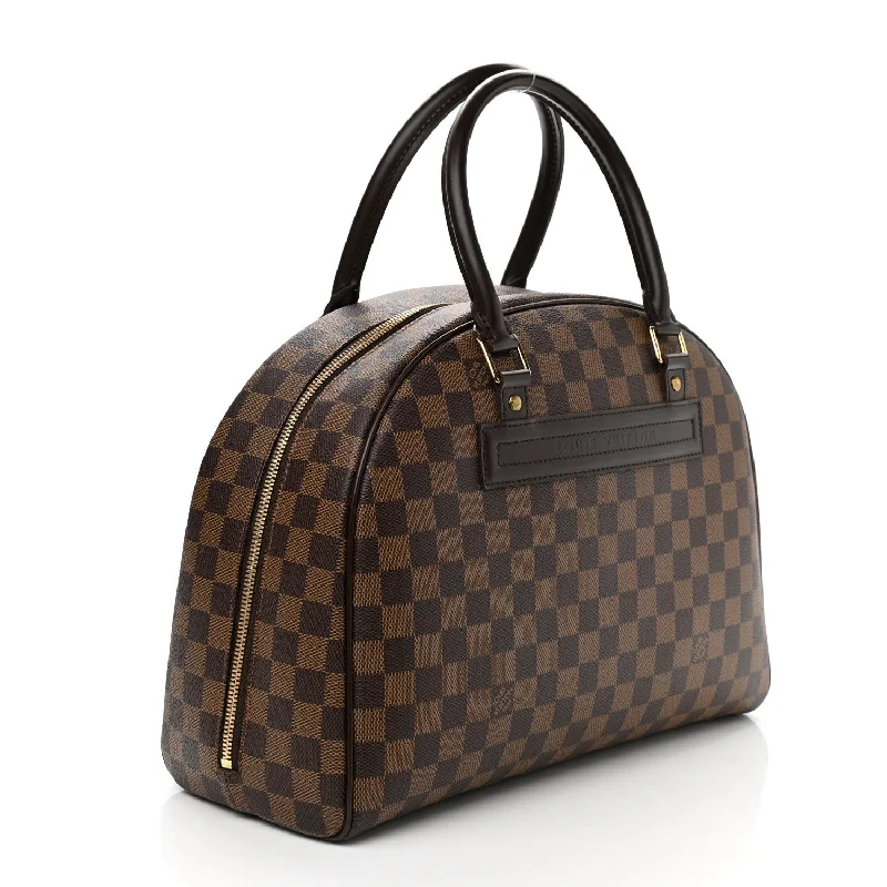 Louis Vuitton bags with a magnetic snap closure for easy accessLOUIS VUITTON DAMIER EBENE NOLITA BAG