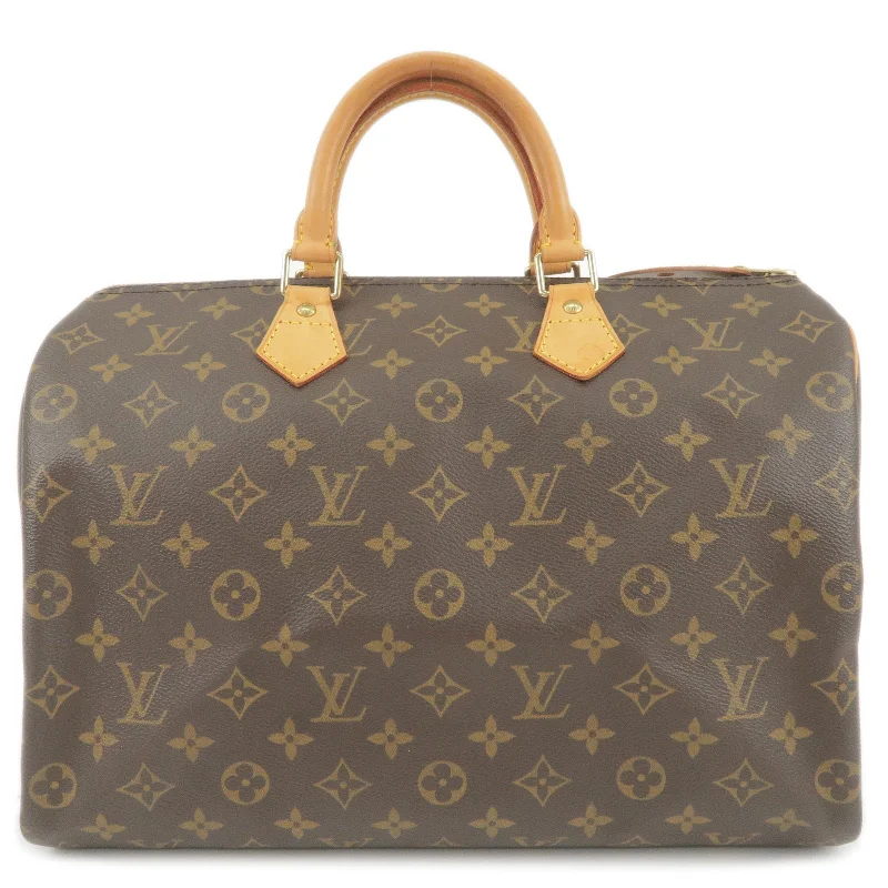 Louis Vuitton tote bags with a spacious interior and multiple pocketsLouis Vuitton Monogram Speedy 35 Hand Bag Boston Bag M41524