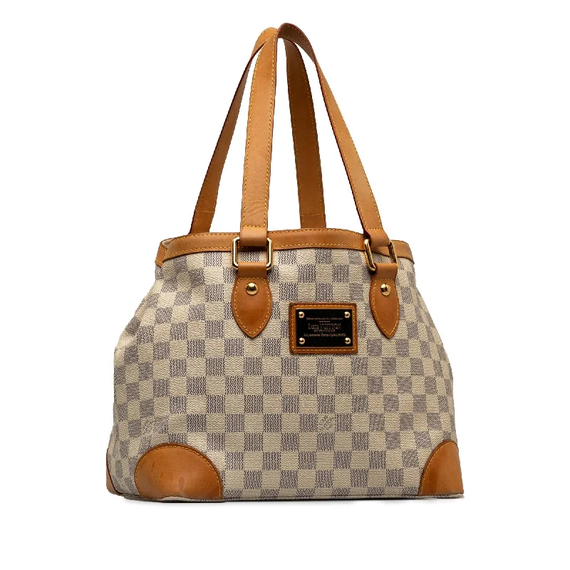 Louis Vuitton backpacks with a hidden back pocket for securityLouis Vuitton Damier Azur Hampstead PM (Yb7hJ6)