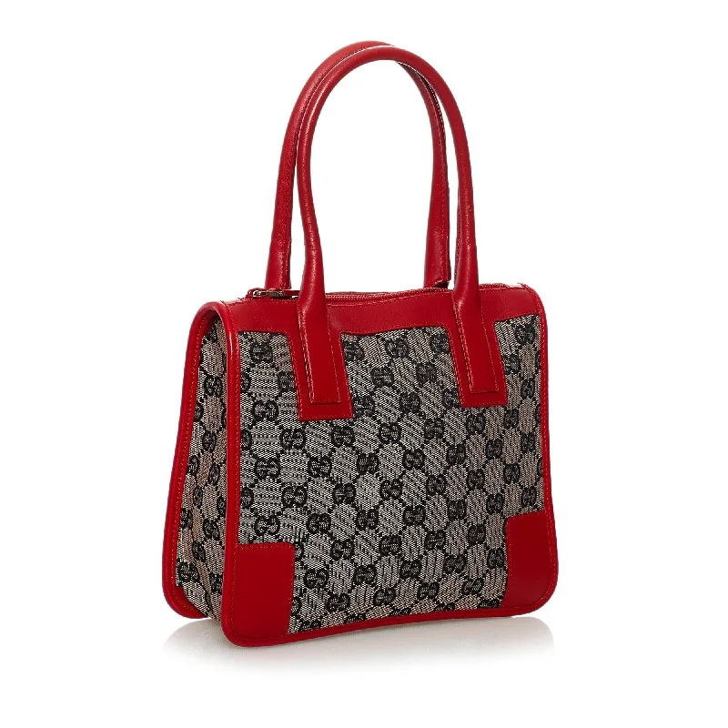 Ladies Gucci shoulder bags with a single - handle designGucci GG Canvas Handbag (32879)