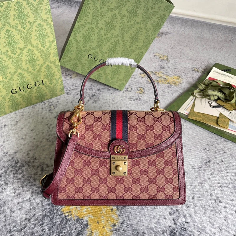 Women Gucci bags with a zip - around closure for securityWF - Gucci Bags - 1661