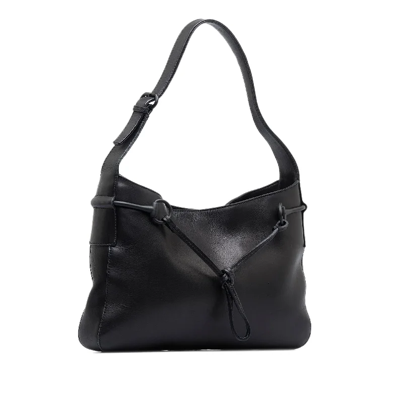 Women Gucci backpacks with a luxurious leather finishGucci Horsebit Shoulder Bag (SHG-aygPSt)