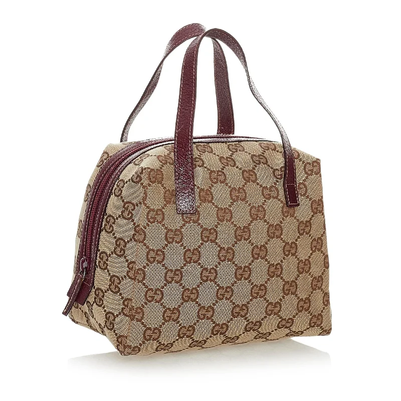 Ladies Gucci shoulder bags with a wide - width strapGucci GG Canvas Handbag (28068)