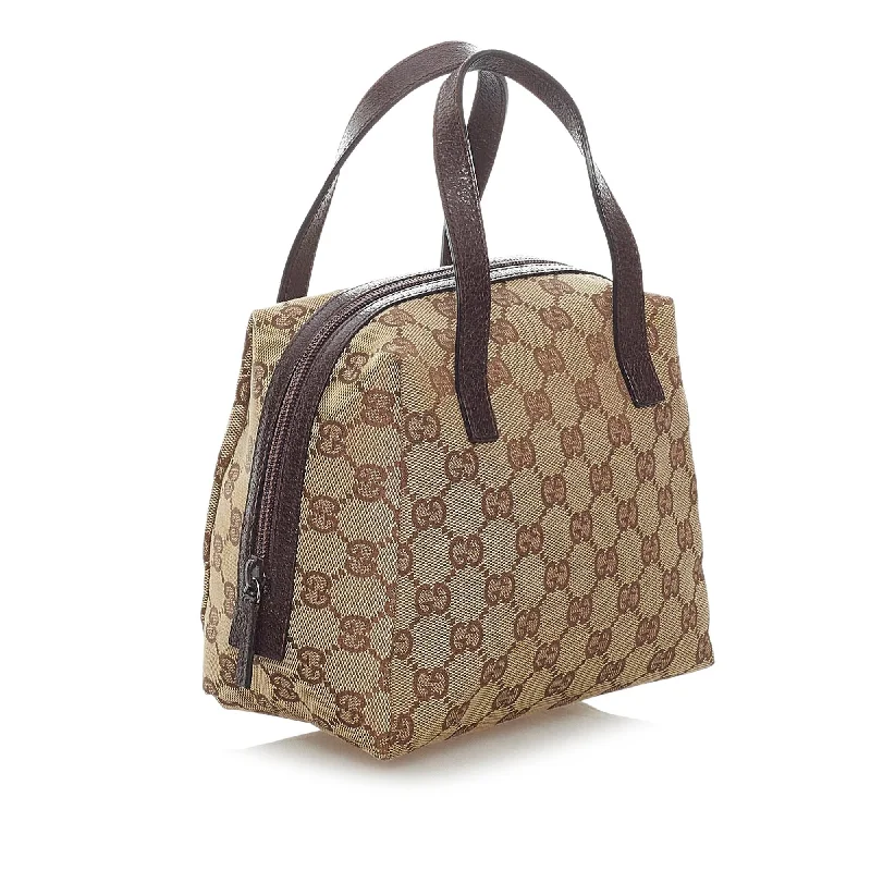 Ladies Gucci shoulder bags with a magnetic - closure flapGucci GG Canvas Handbag (32777)