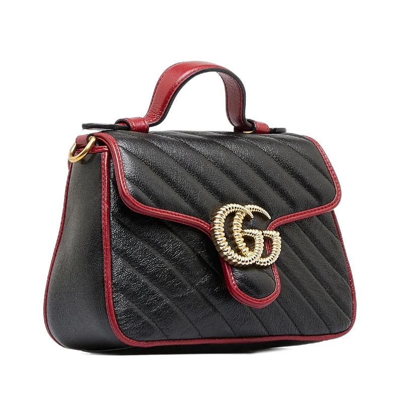 Medium - sized Women Gucci handbags for everyday useGucci GG Marmont Torchon Satchel (SHG-aTMmV7)