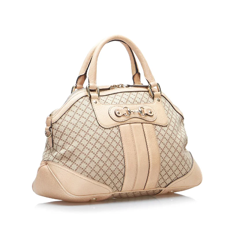 Ladies Gucci shoulder bags with a wide - width strapGucci Diamante Horsebit Catherine Satchel (SHG-AULKnN)