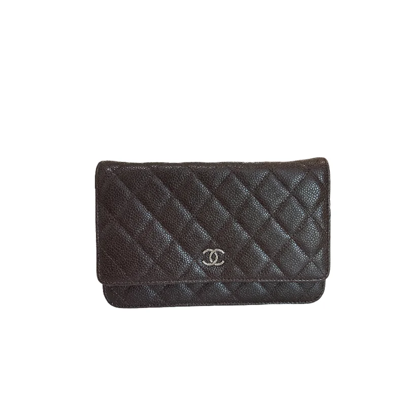 Chanel Handbag with Adjustable Strap for ComfortWOC Caviar Brown RHW