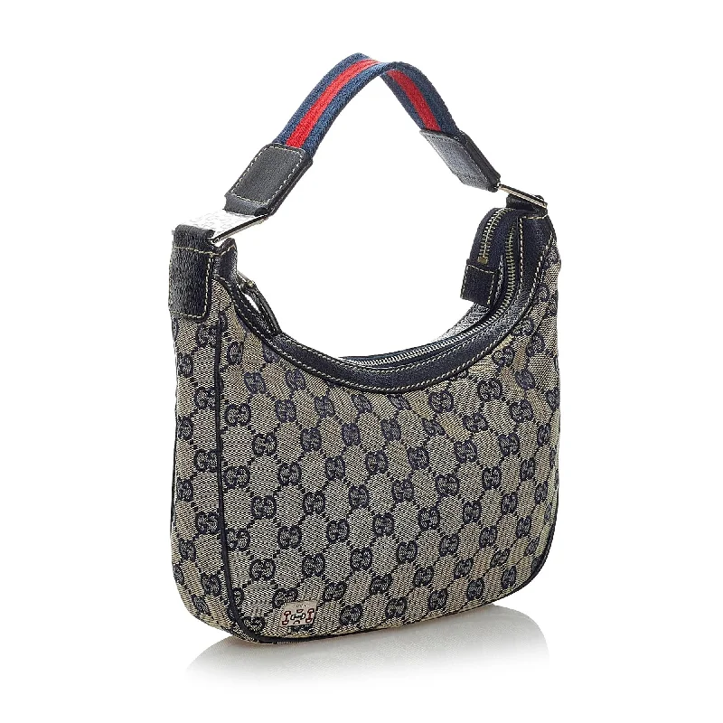 Gucci backpacks for women with a padded laptop compartmentGucci GG Canvas Hobo (29646)