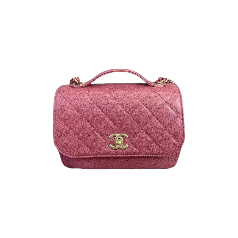 Chanel Medium Tote Bag for Office LadiesBusiness Affinity Flap Caviar Pink GHW