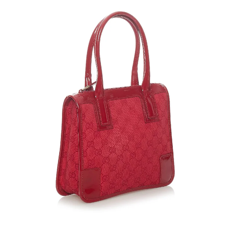 Women Gucci Sylvie bags with a monogram - embossed leatherGucci GG Canvas Handbag (32978)