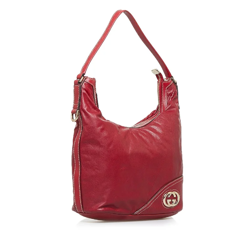 Gucci tote bags for women with a double - handle designGucci New Britt Shoulder Bag (SHG-TVF9Y2)