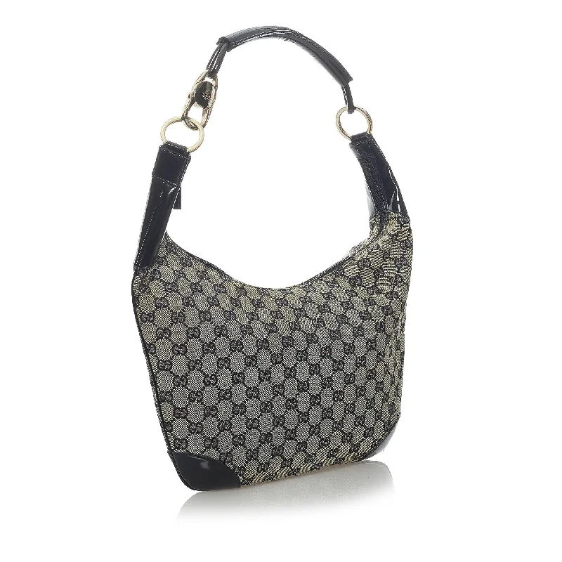 Small - sized Women Gucci shoulder bags for evening outingsGucci GG Canvas Hobo Bag (33534)