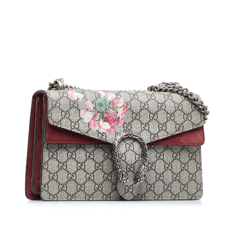 Gucci tote bags for women with a spacious interiorGucci Small GG Supreme Blooms Dionysus Shoulder Bag (SHG-2lCEJt)