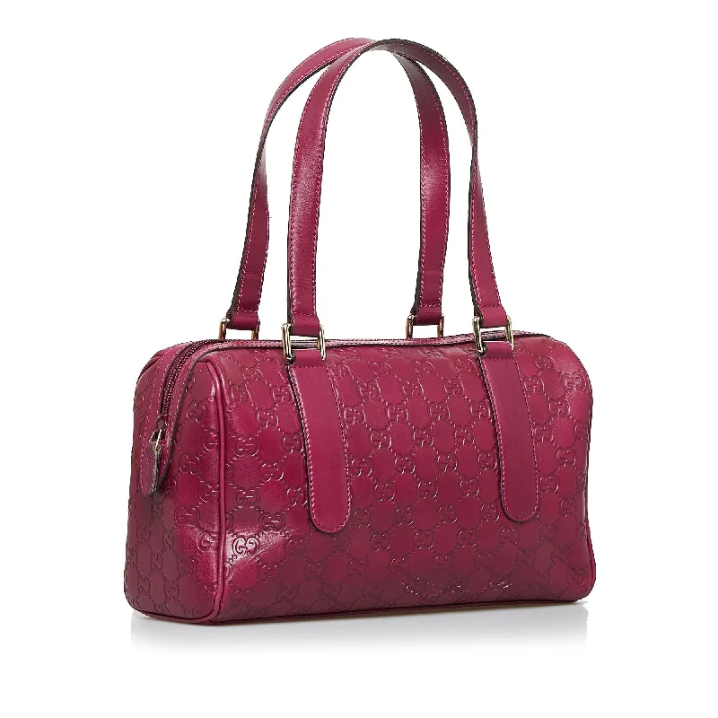 Women Gucci bags with a zippered interior pocketGucci Guccissima Boston Bag (SHG-OEyLTS)