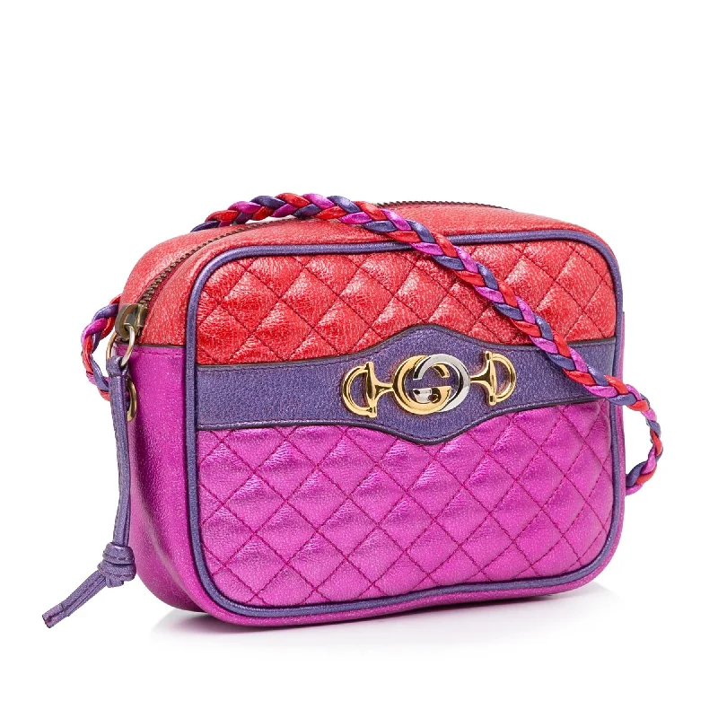 Women Gucci crossbody bags with a keychain holderGucci Mini Trapuntata Crossbody (SHG-Z105MD)