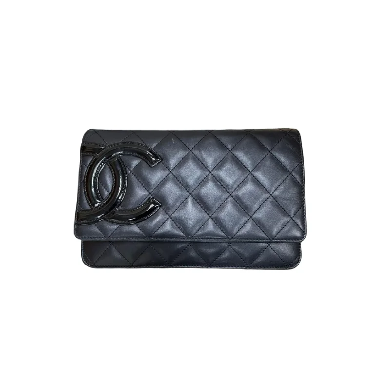 Chanel Medium Tote Bag for Office LadiesWOC Wallet on Chain Quilted Lambskin Black SHW