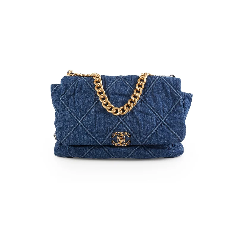 Chanel All - Match Handbag for Versatile StylingChanel 19 Maxi Denim