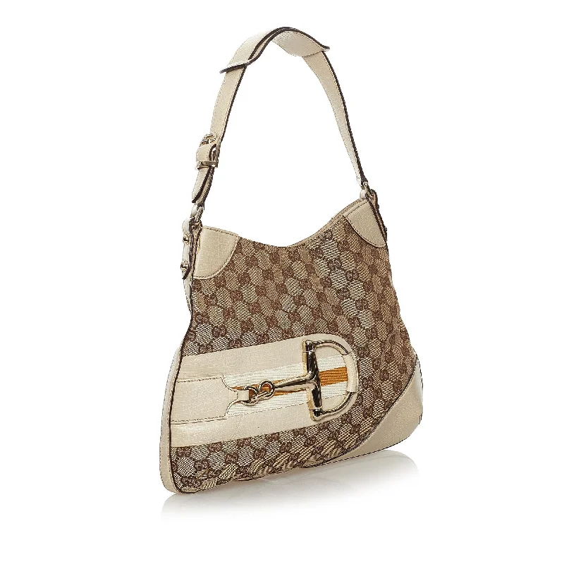 Gucci Marmont bags for women with quilted leather exteriorsGucci GG Canvas Hasler Shoulder Bag (33637)