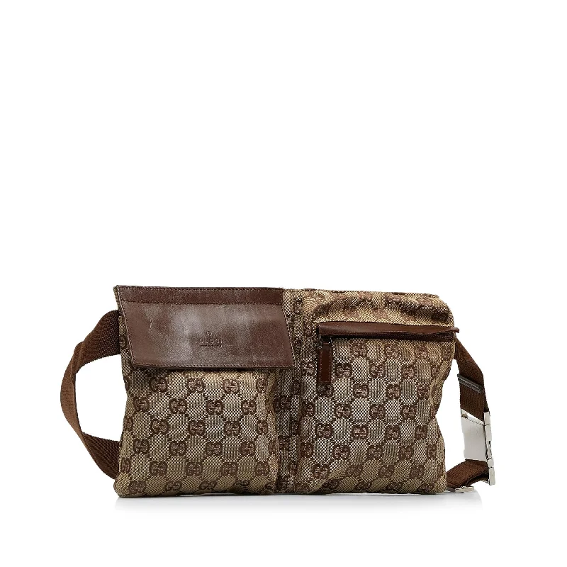 Gucci tote bags for women with a spacious interiorGucci GG Canvas Belt Bag (SHG-qT6KSY)