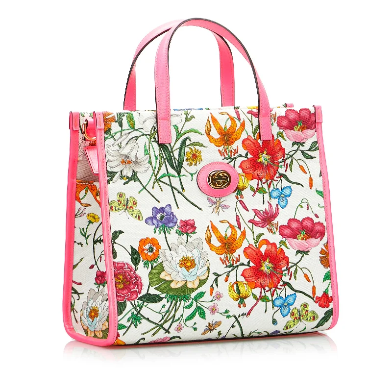 Women Gucci bags with a detachable mobile phone holderGucci Medium Flora Satchel (SHG-ebZ0Dt)